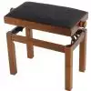 Polonez B-2 piano bench Standard, matte walnut, black drubbing