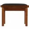 Polonez B-2 piano bench Standard, matte walnut, black drubbing