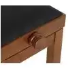 Polonez B-2 piano bench Standard, matte walnut, black drubbing