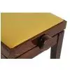 Grenada BG 27 piano bench, gloss walnut, gold drubbing