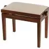 Grenada BG 27 piano bench, gloss walnut, beige drubbing