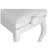 Grenada BG 2 piano bench, gloss white, leather