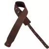 Filippe guitar leather belt 8 cm burgundy