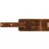 Filippe guitar leather belt 8 cm brown