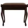 Grenada BG 2 piano bench, matte walnut, brown drubbing