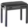 Stagg PB39 piano bench, matte black, velvet