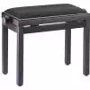 Stagg PB39 piano bench, matte rosewood, velvet