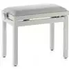 Stagg PB39 piano bench, gloss white, velvet